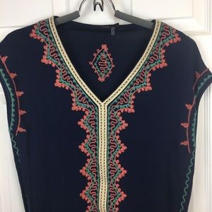 Anthro THML Embroidered Top